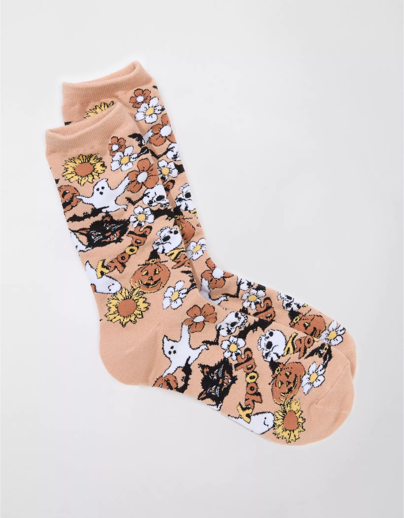 AE Spooky Halloween Crew Socks | American Eagle Outfitters (US & CA)