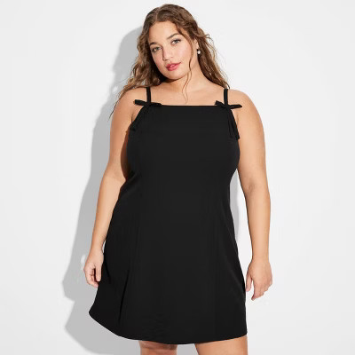 Women's Mini Shift Dress - Wild Fable™ Black XXL | Target