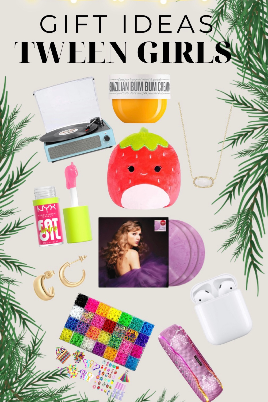 Took some of these gifts straight from 12 year old nieces wishlist! 

Tween gift ideas 
Gifts for tweens 
Wishlist 
Gifts idea 
Gift guide for tweens 
Holiday shopping 
Christmas shopping 
Christmas time 

#LTKHolidaySale #LTKHoliday #LTKGiftGuide