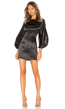 h:ours Cristiano Mini Dress in Black Noir from Revolve.com | Revolve Clothing (Global)