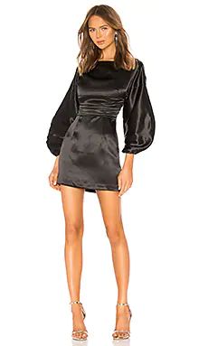 h:ours Cristiano Mini Dress in Black Noir from Revolve.com | Revolve Clothing (Global)