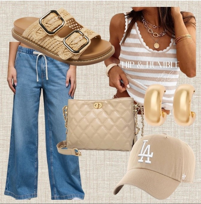 Spring into summer casual neutral style- tie front jeans, tank top, sandals , casual chic outfit 

#LTKOver40 #LTKgrwm #LTKootd