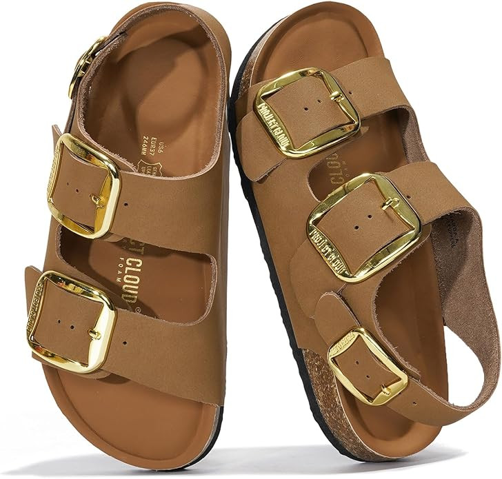 Project Cloud 100% Genuine Leather Beach Sandals for Women 2026 with Lightweight & Comfortable Sl... | Amazon (US)