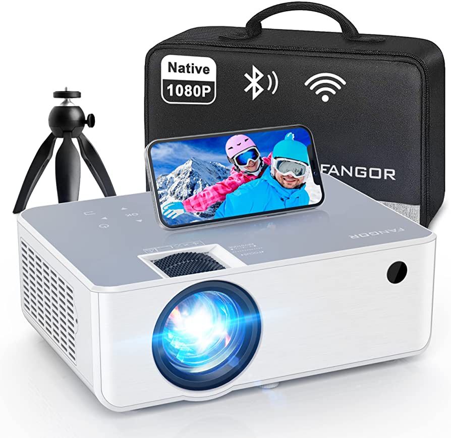FANGOR 1080P HD Projector, WiFi Bluetooth Projectors, Max 230”Projection Screen Portable Home T... | Amazon (US)