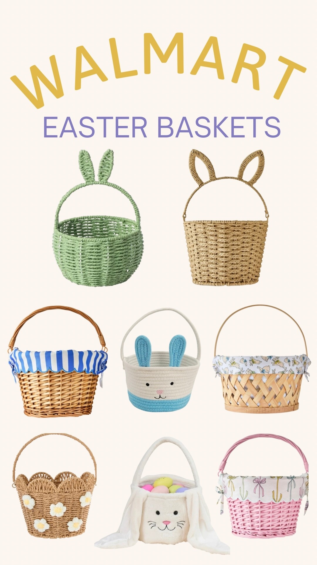 Cutest Easter baskets 🧺 🐰🐣 #walmart


#LTKSeasonal