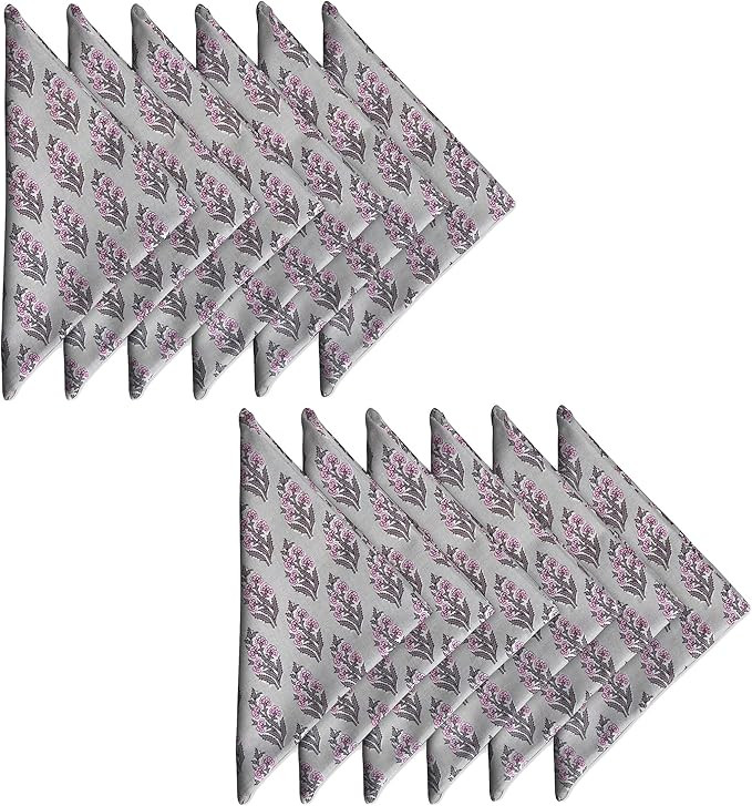 AVKA Studio Thin Cotton Dinner Napkins 18x18 in - Washable Cloth Soft Napkins Set of 12 - Everyda... | Amazon (US)