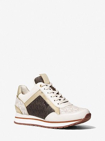 Maddy Two-Tone Logo Trainer | Michael Kors US