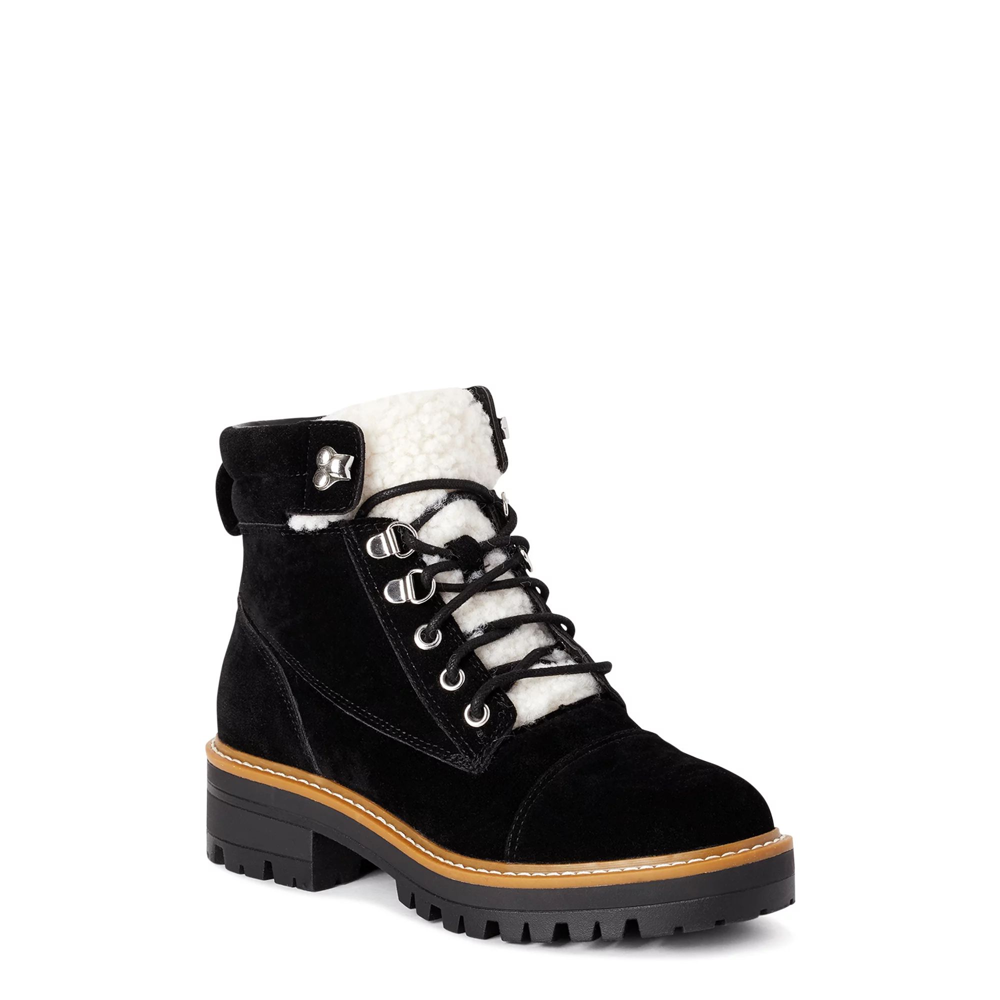 Time and Tru Women’s Hiker Boots, Wide Width Available | Walmart (US)