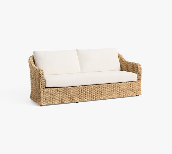 Boca Wicker Outdoor Sofa (81") | Pottery Barn (US)