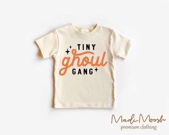 Tiny Ghoul Gang Toddler Shirt - Halloween Kids Shirt - Natural Toddler Tee | Etsy (US)