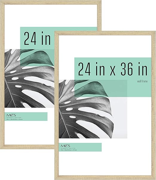 MCS Studio Gallery Frame, Natural Woodgrain, 24 x 36 in, 2 pk | Amazon (US)