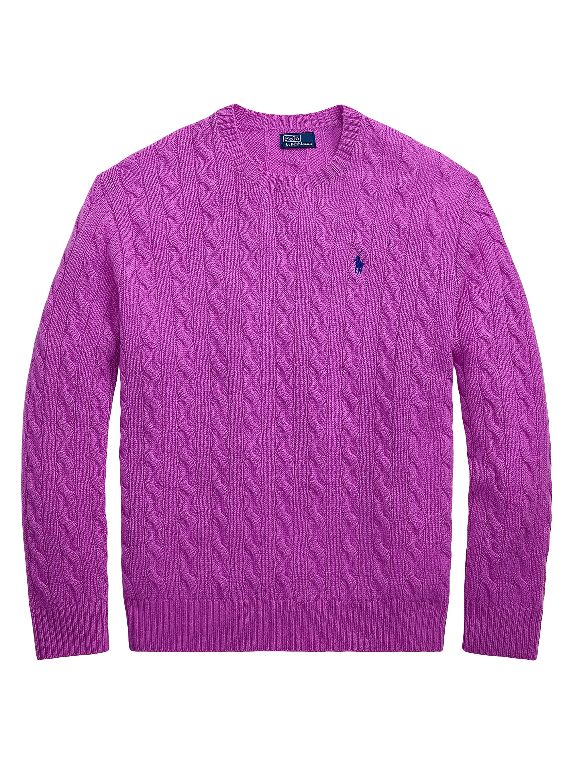Polo Ralph Lauren Cable-Knit Wool-Cashmere Crewneck Sweater | Saks Fifth Avenue | Saks Fifth Avenue