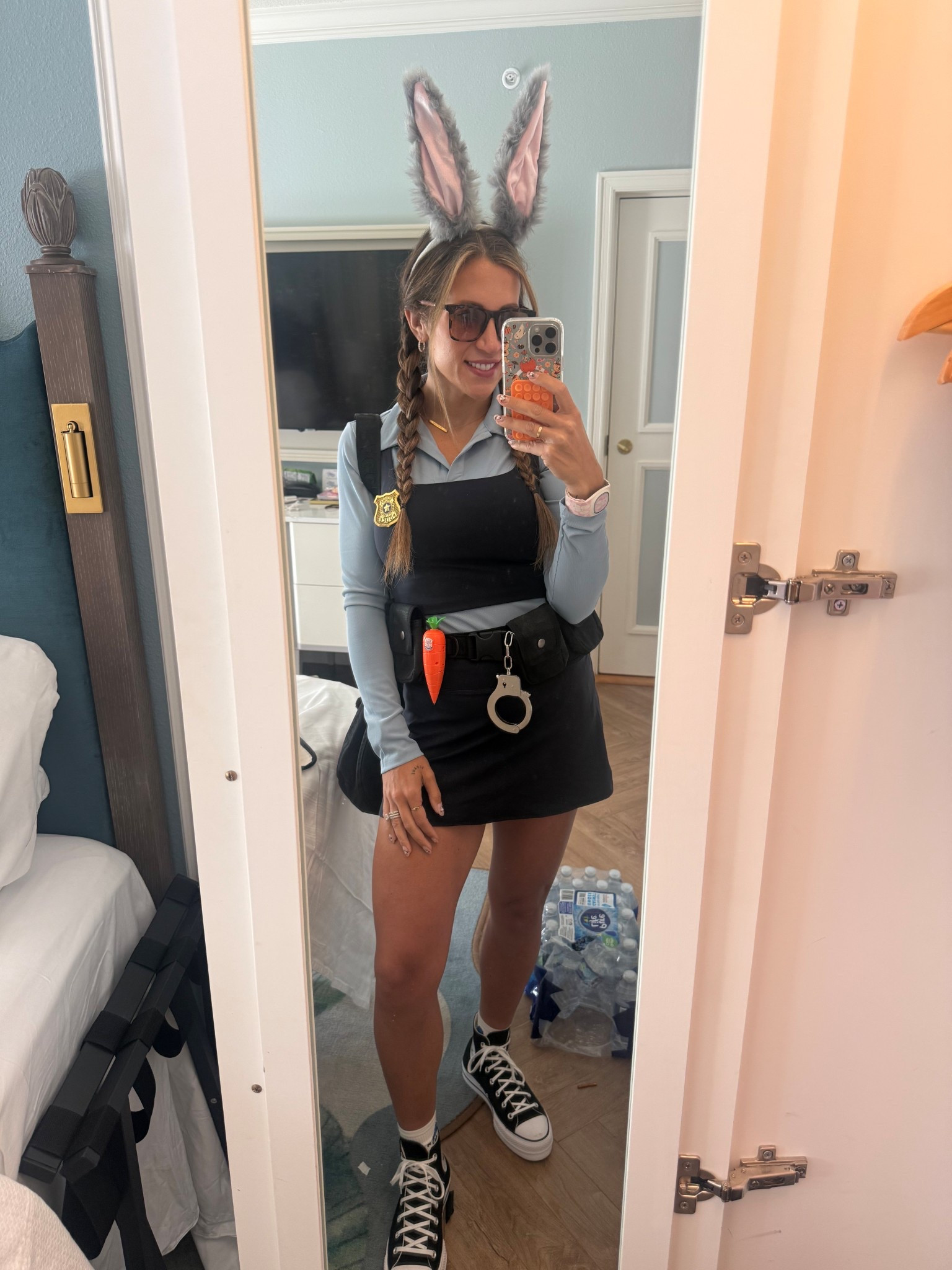 Judy hopps costume all from Amazon! (Do not bring the cuffs to Disney world they’ll get taken 🤣 )

#LTKParties #LTKHalloween #LTKSeasonal