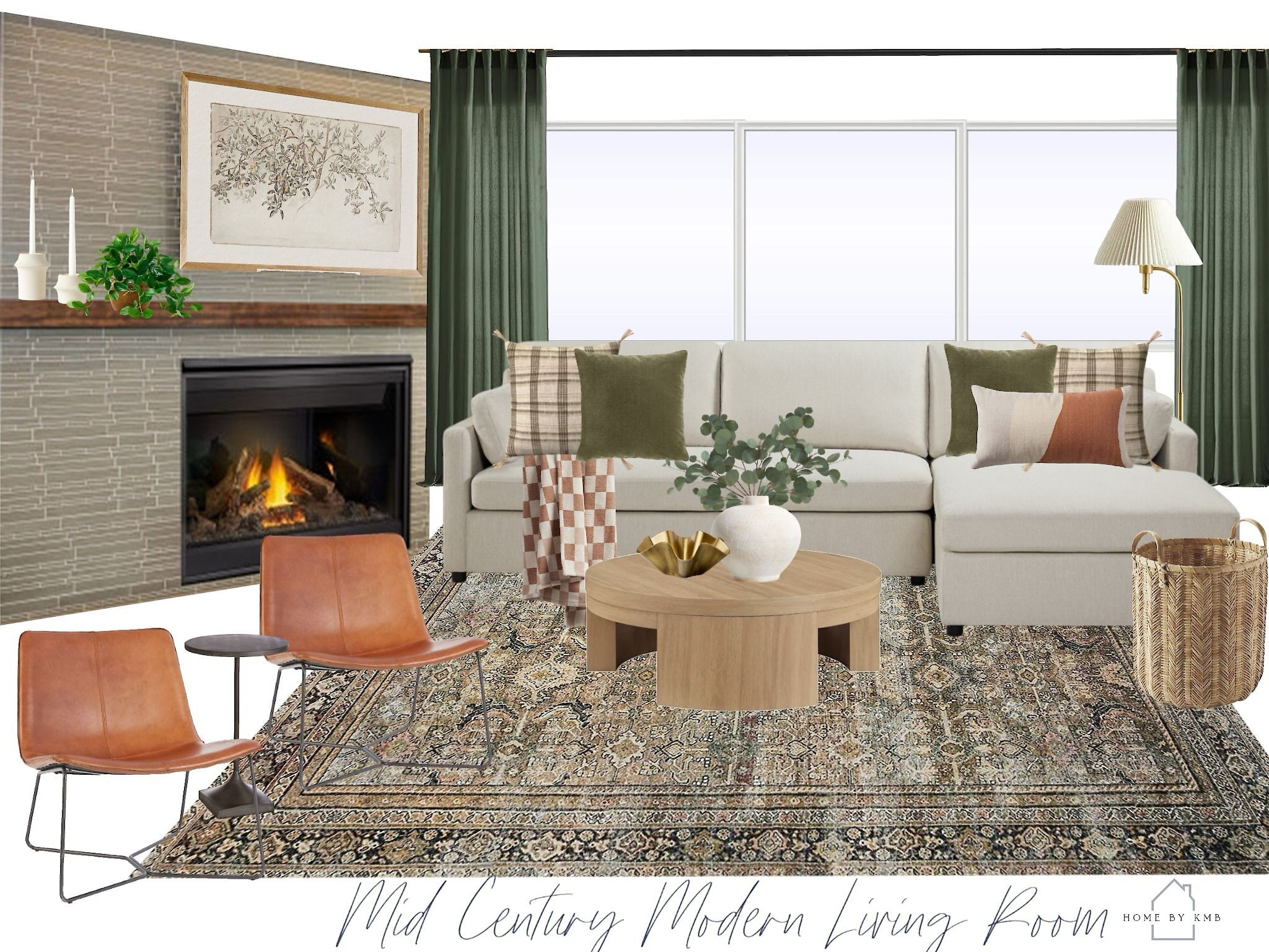 Mid century modern living room design 

#LTKhome