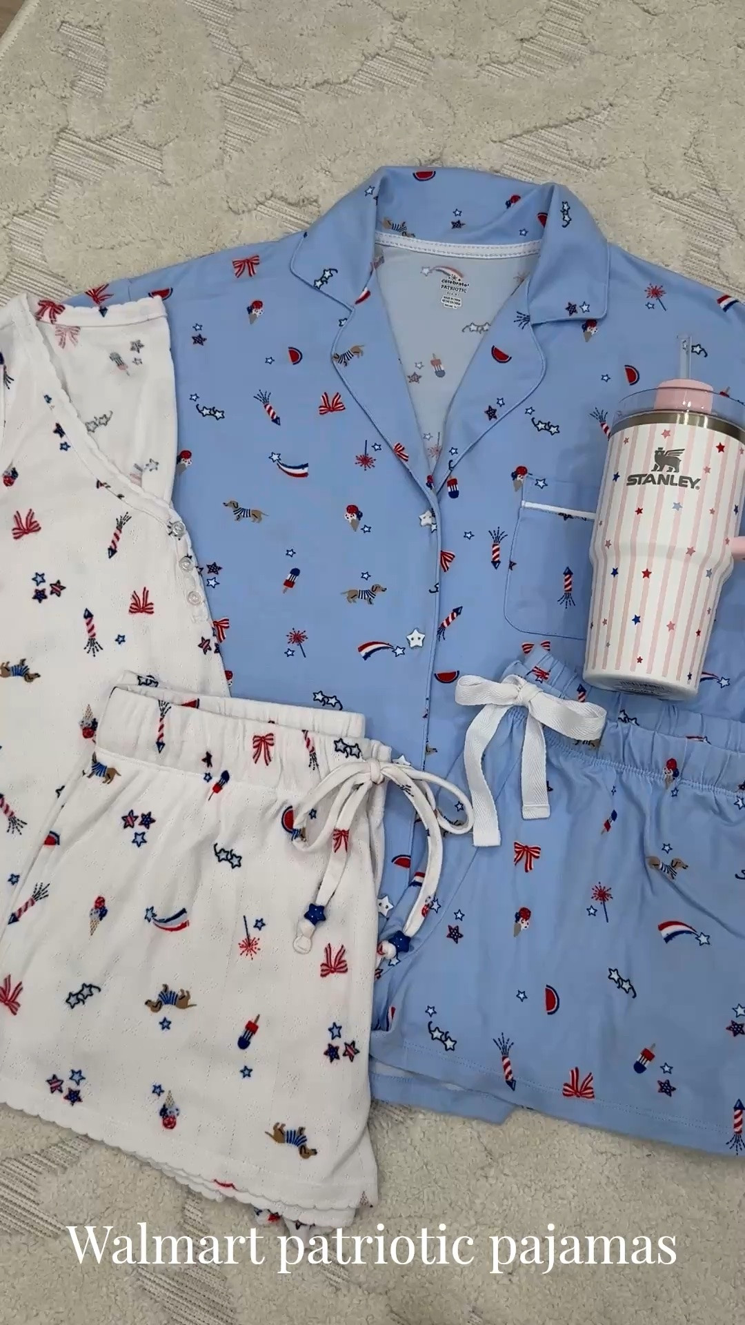 Walmart fashion find! Darling patriotic pajamas // Americana

#LTKootd #LTKSeasonal #LTKSaleAlert
