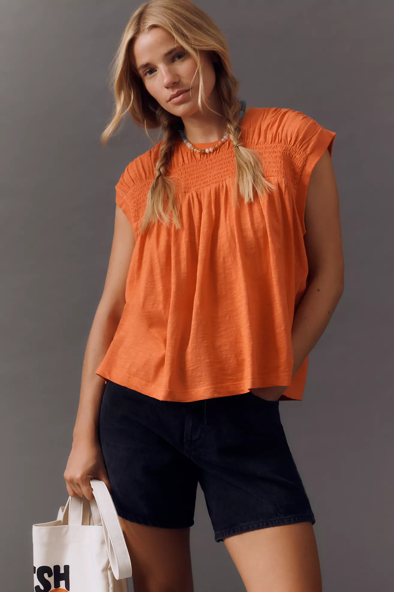 By Anthropologie Smocked Yoke Top | Anthropologie (US)