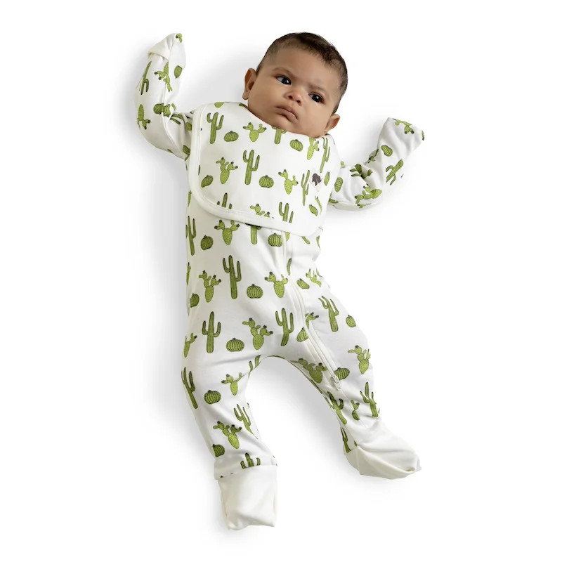 M+A by Monica + Andy Organic Cotton One Piece Coverall and Bib Set, Sizes Newborn - 18-24 Months | Walmart (US)