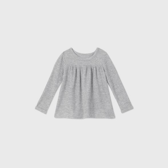 Toddler Girls' Cozy Waffle Long Sleeve T-Shirt - Cat & Jack™ | Target