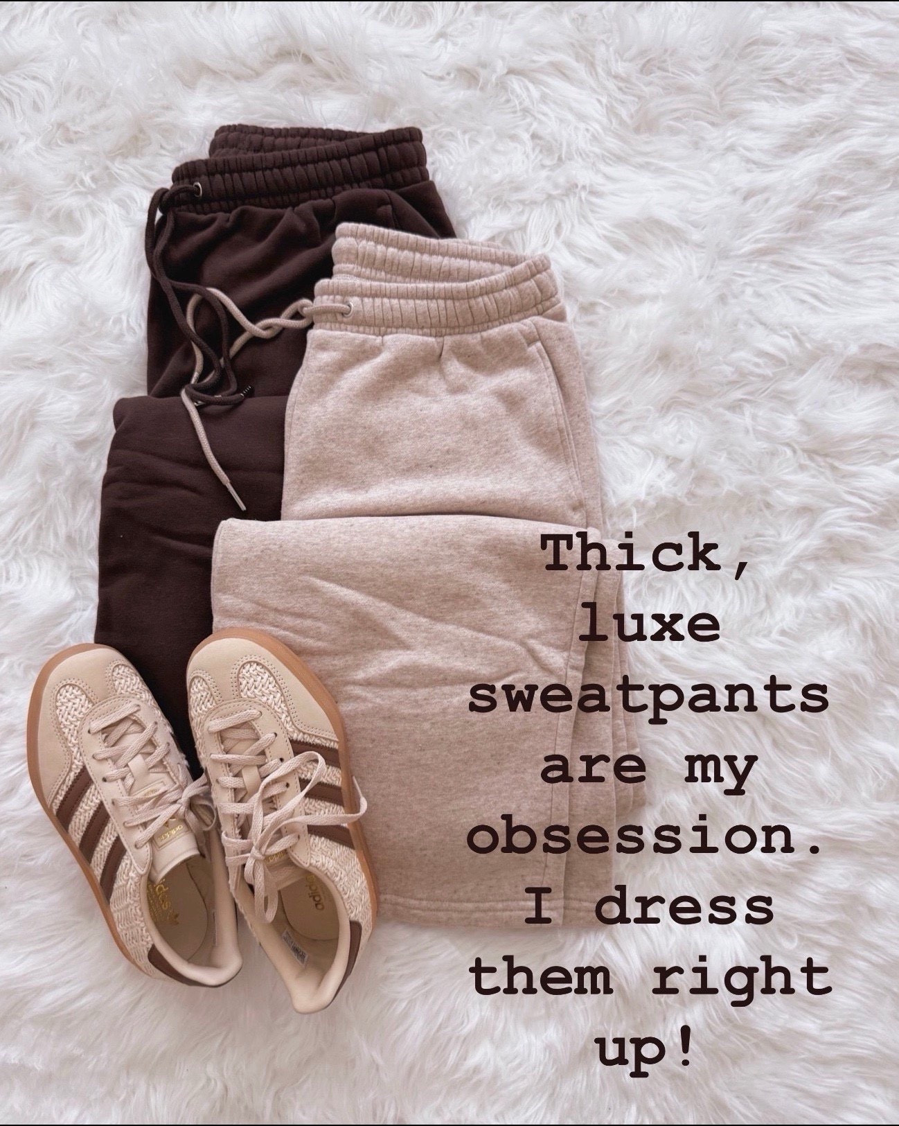 These thick sweatpants are one of those pieces I keep buying in multiple colors. The fabric feels luxe, they hold their shape, and they look just as good styled out of the house as they do on the couch.

spring lounge sets, elevated sweatpants, neutral athleisure, everyday casual outfits, comfy travel outfits, chic loungewear, spring casual wear, stylish sweatpants



#LTKfitnessgoals #LTKOver40 #LTKActive
