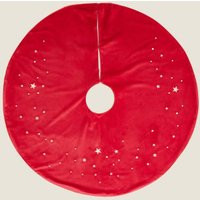 Jupe en velours à motif sapin de Noël - Rouge, Rouge | Marks and Spencer FR