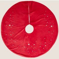 Jupe en velours à motif sapin de Noël - Rouge, Rouge | Marks and Spencer FR
