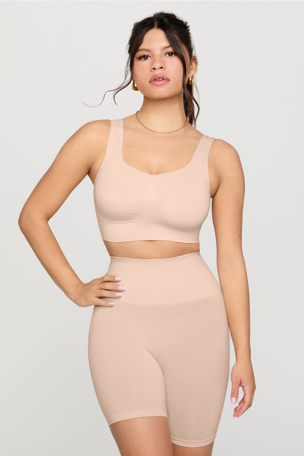 Nearly Naked Shapewear Midi Bra | Fabletics - North America