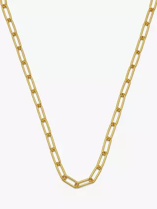 Estella Bartlett Paperclip Link Chain Necklace, Gold | John Lewis (UK)