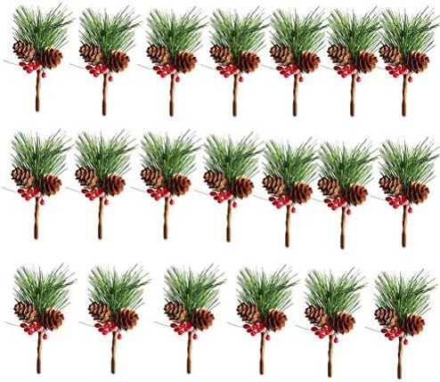 Htmeing Small Artificial Pine Picks for Christmas Flower Arrangements Wreaths and Holiday Decorat... | Amazon (US)