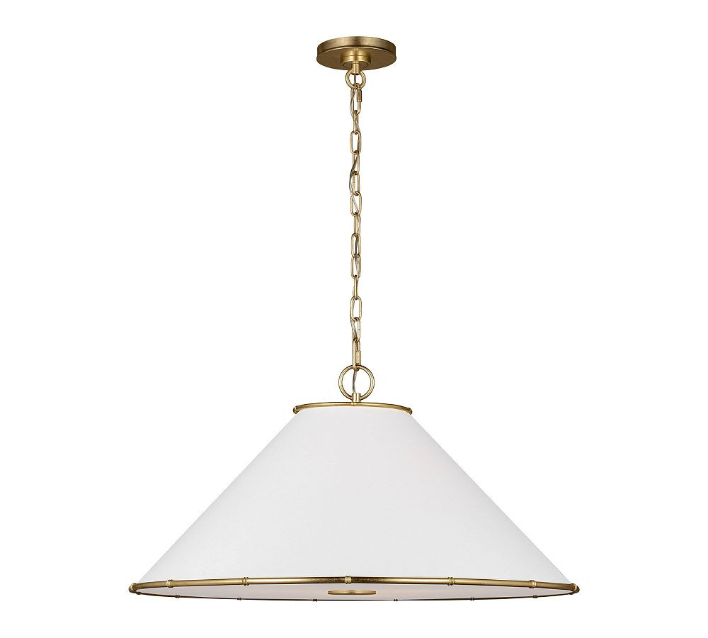Aliana Metal Round Pendant (22" - 28") | Pottery Barn (US)