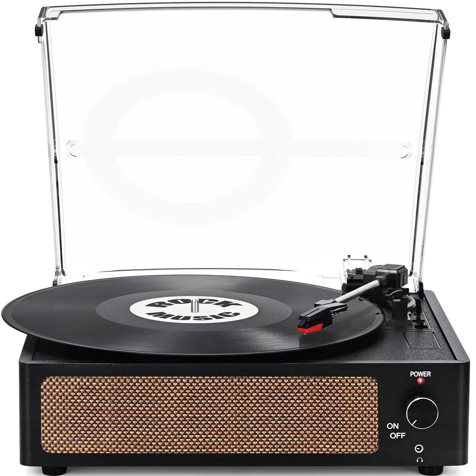 RetroAudio Record Player Turntable Bluetooth Vinyl Record Player Wireless Audio Turntable, Dark B... | Walmart (US)