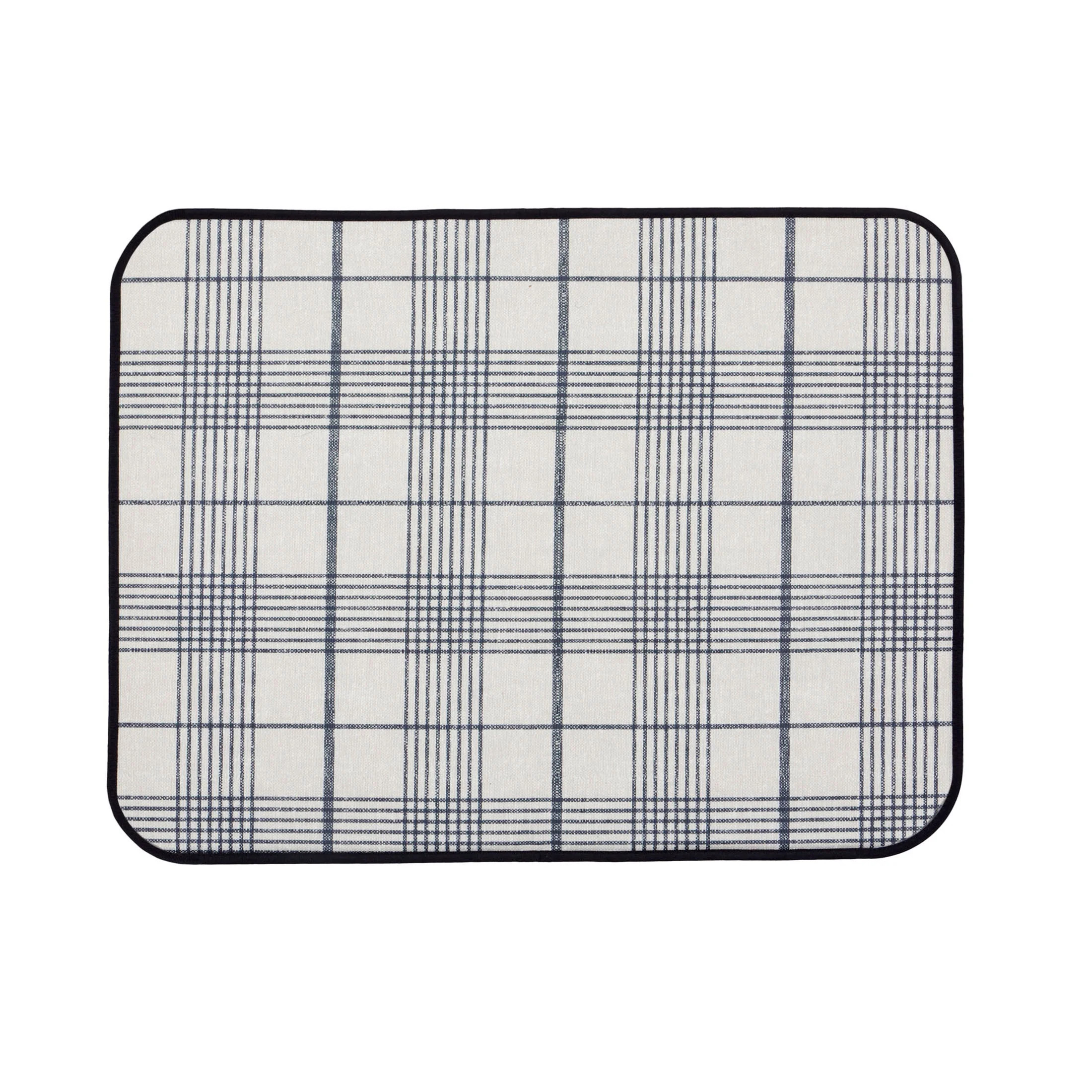 Better Homes & Gardens Dish Dry Mat, Weston Plaid Print, 18"W x 24"L, Polyester Material | Walmart (US)