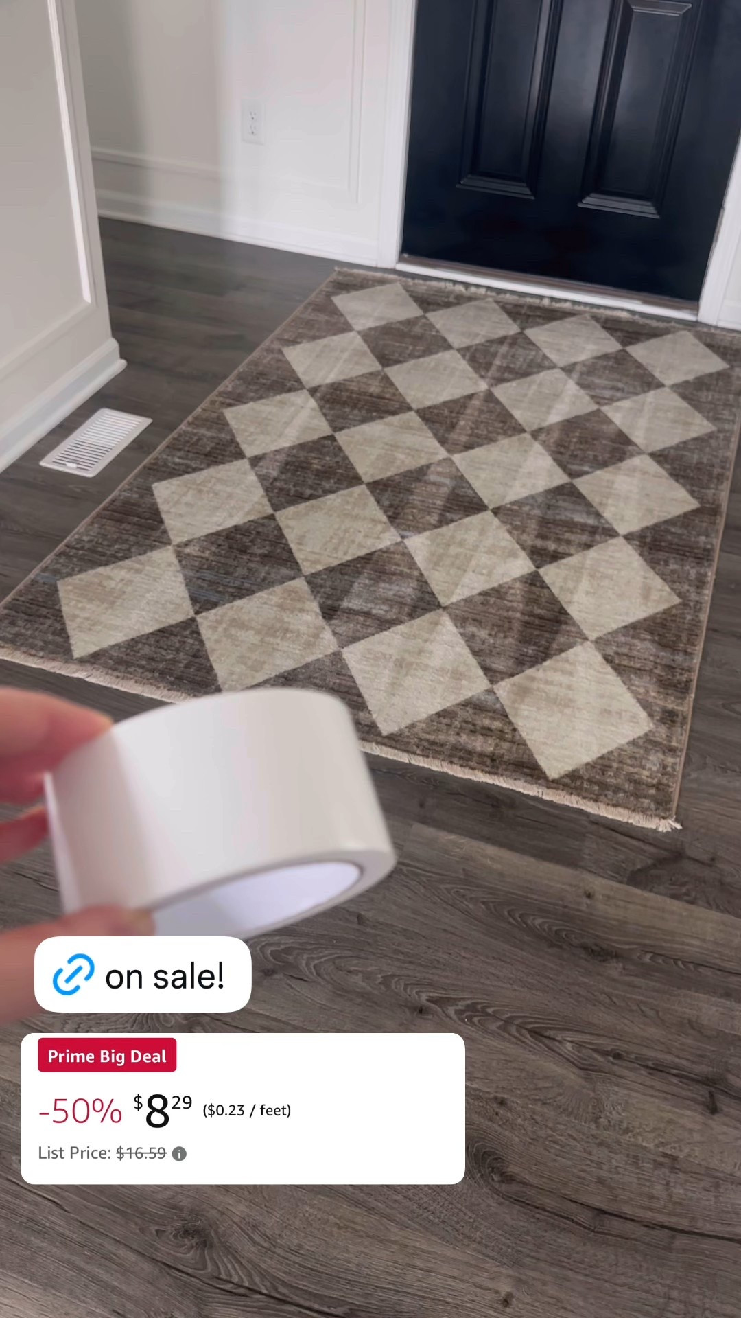 Two sided carpet tape for area rugs in your home. half off sale price for Prime Big Deal Days 

#primebigdealday #primeday #homeessentials #arearug 

#LTKHome #LTKFindsUnder50 #LTKFamily