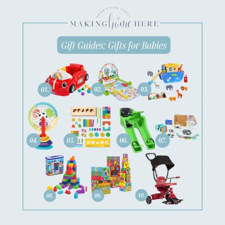 Holiday Gift Guide- Babies🤍

Toys, Christmas shopping, gift guides, guide guides for kids, gifting, family shopping, toy , Christmas gifts, birthday gifts, gift ideas, gift ideas for kids, Christmas gift ideas for kids

#LTKHoliday #LTKSeasonal #LTKGiftGuide