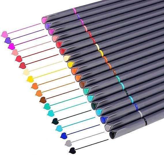 iBayam Journal Planner Pens Colored Pens Fine Point Markers Fine Tip Drawing Pens Porous Fineline... | Amazon (US)