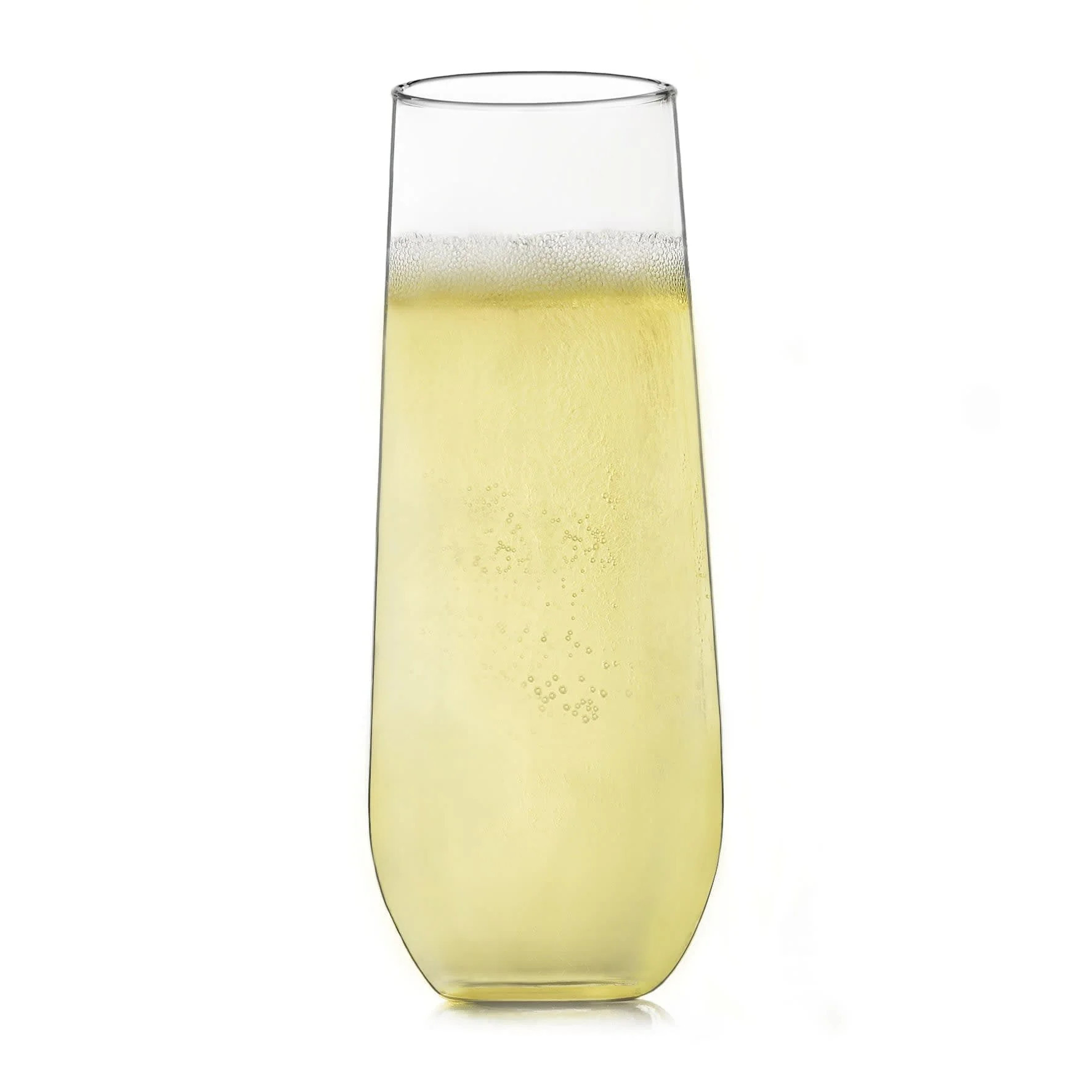 Libbey Stemless Champagne Flute Glasses, 8.5-ounce, Set of 12 | Libbey Glass