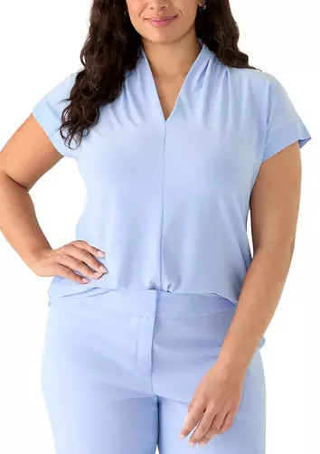 Plus Size Extended Cap Sleeve Blouse | Belk