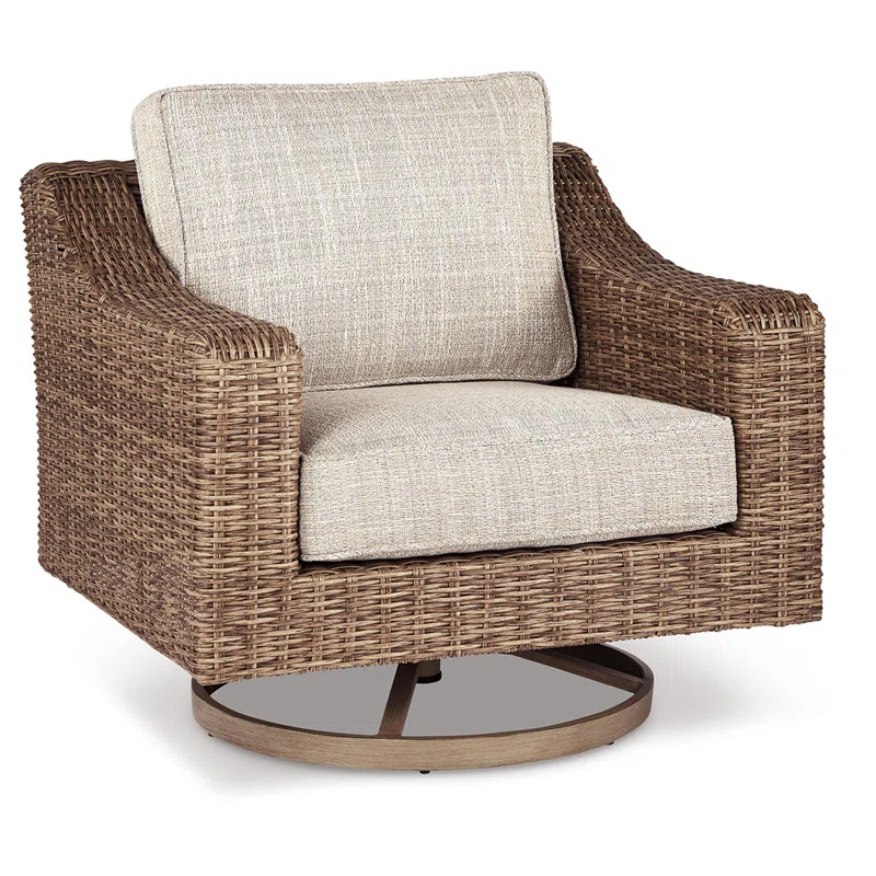 Danny Swivel Patio Chair with Cushions | Wayfair North America