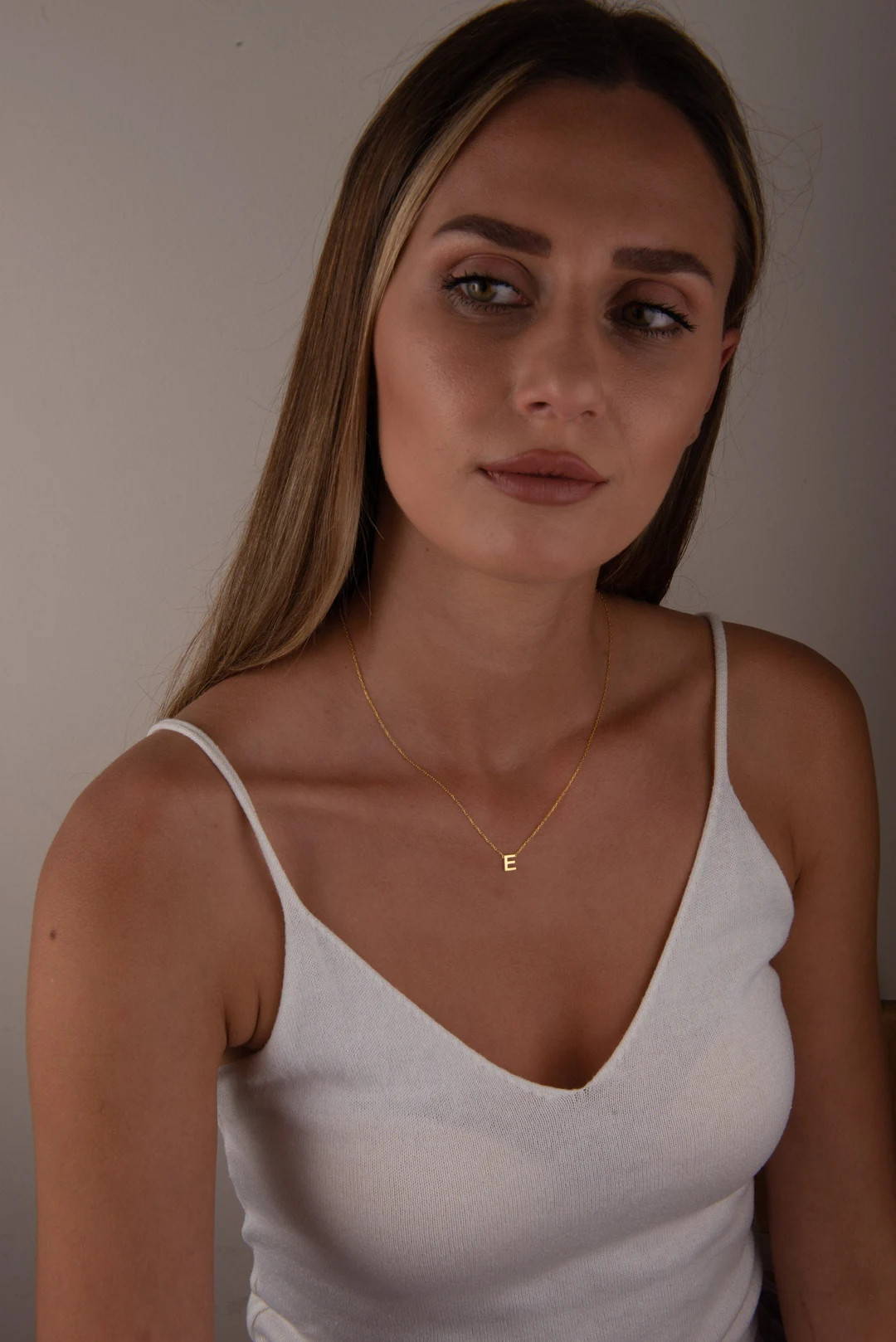 Initial Necklace, Letter Necklace, Gold Necklace, Personalized Name Necklace, Wife Gifts ,gifts f... | Etsy (US)