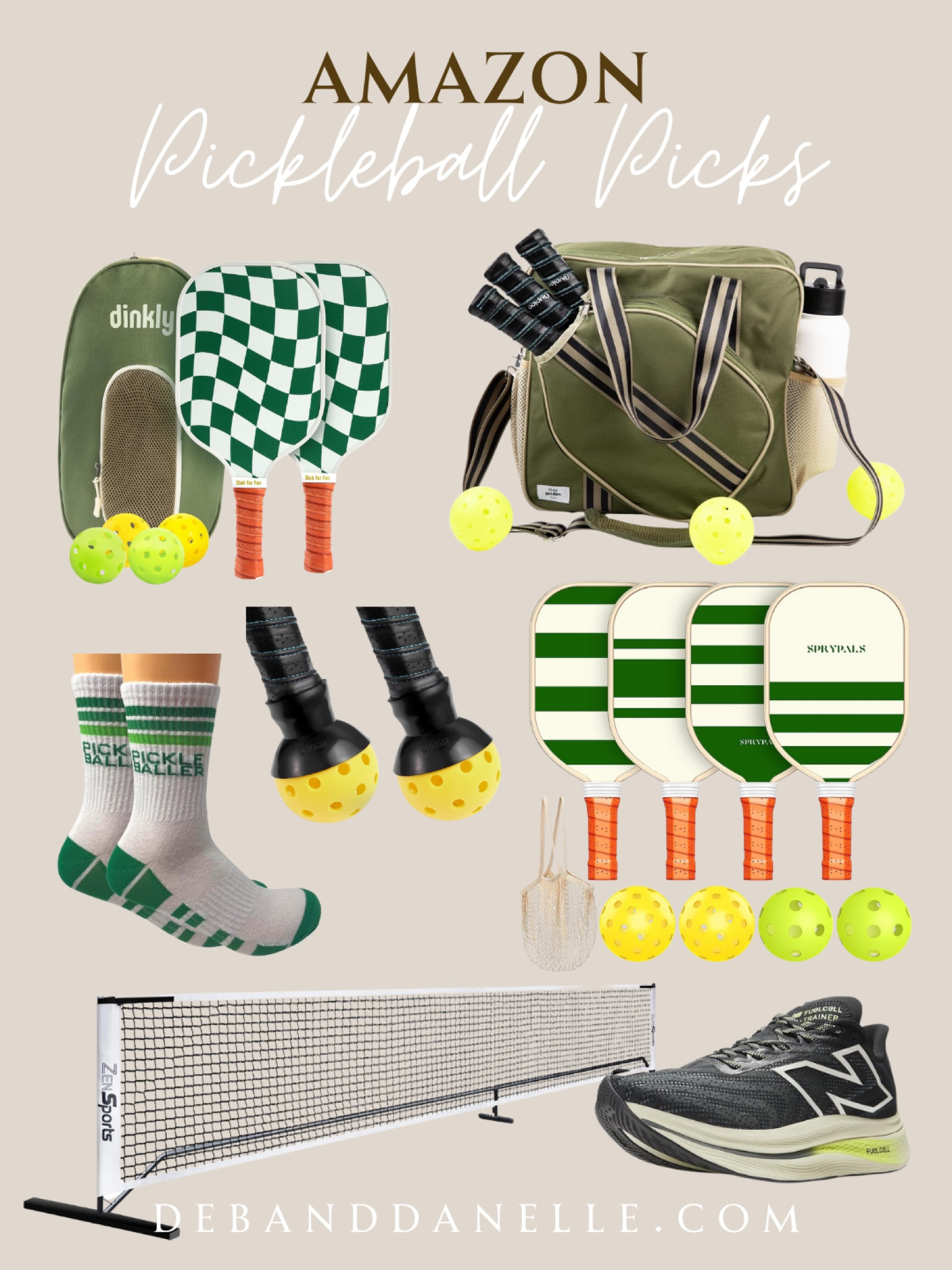 Deb’s family loves playing pickleball at their family functions. Here are some fun pickleball picks from Amazon to step up your game and style, including Deb’s new New Balance shoes. 

#LTKActive #LTKShoeCrush #LTKSeasonal