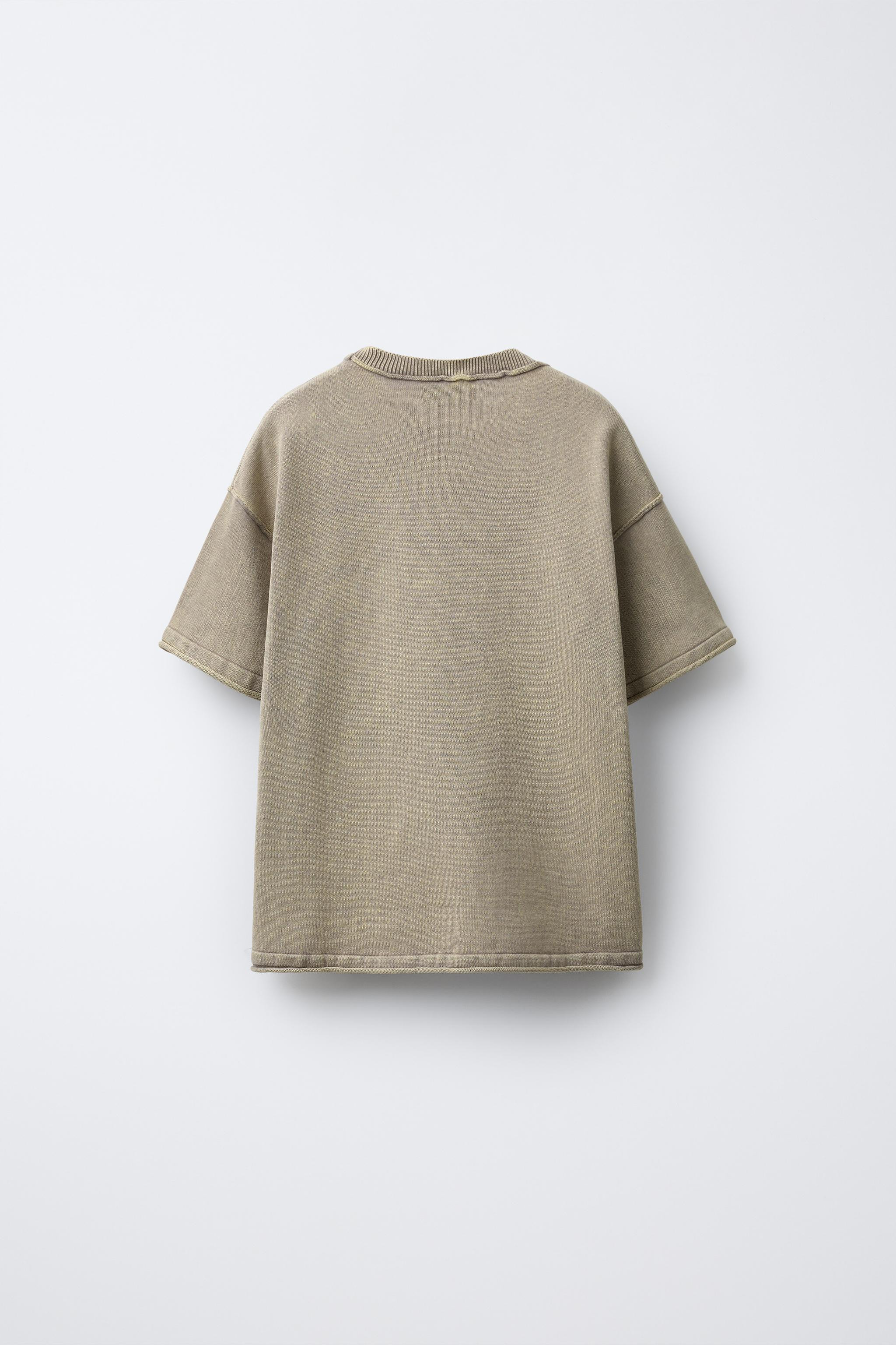 TEXT KNIT T-SHIRT | Zara US