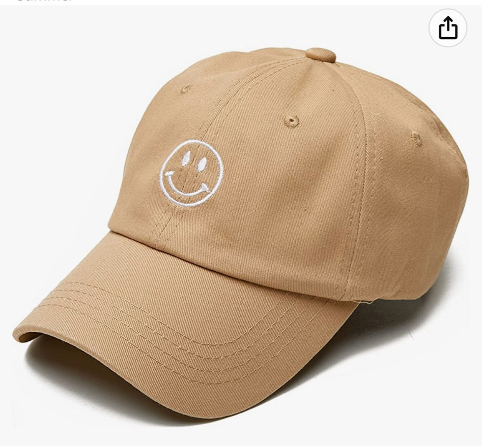 This is a cute smile face baseball cap! #baseball #baseballcap #smileyface 

#LTKHoliday #LTKFind #LTKSeasonal