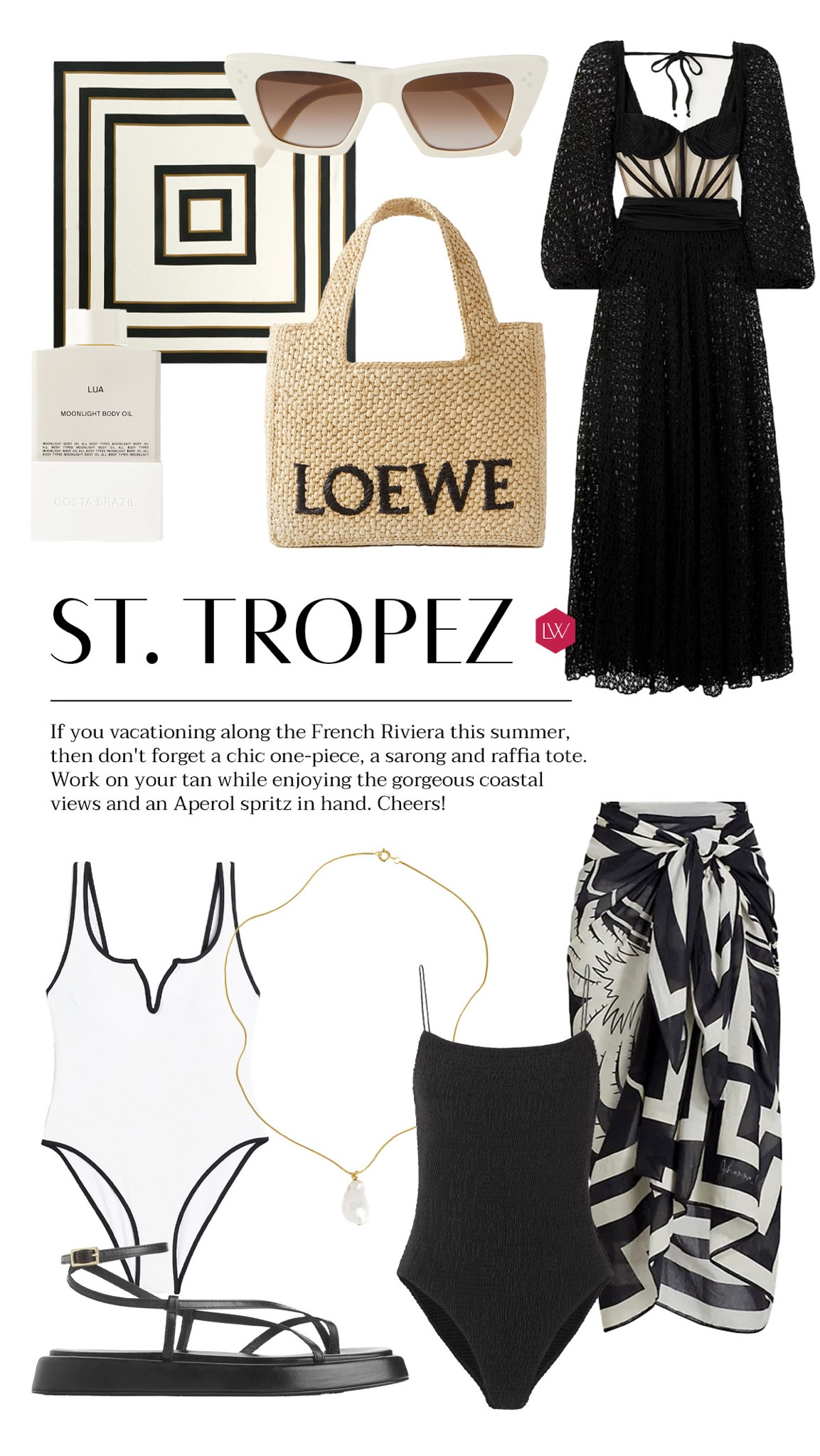 If you’re vacationing along the French Riviera this summer, then don’t forget a chic one-piece, a sarong and a raffia tote! Work on your tan while enjoying the gorgeous coastal views and an Aperol spritz in hand. Cheers! 💋

#LTKstyletip #LTKSeasonal #LTKtravel