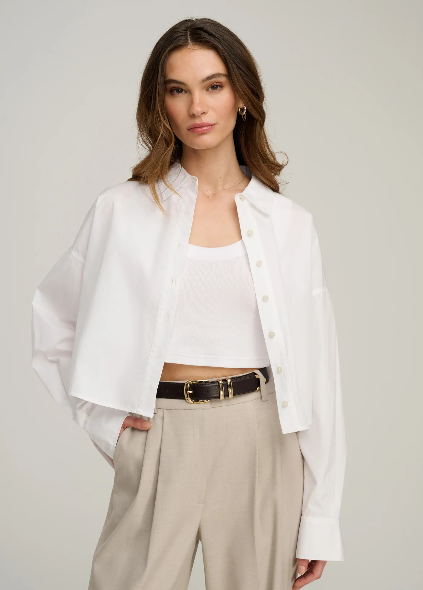 THE CROP EX-BOYFRIEND SHIRT | Favorite Daughter