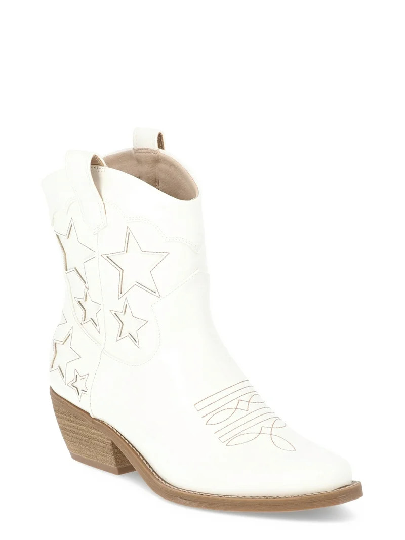 No Boundaries Women's Star Western Booties | Walmart (US)