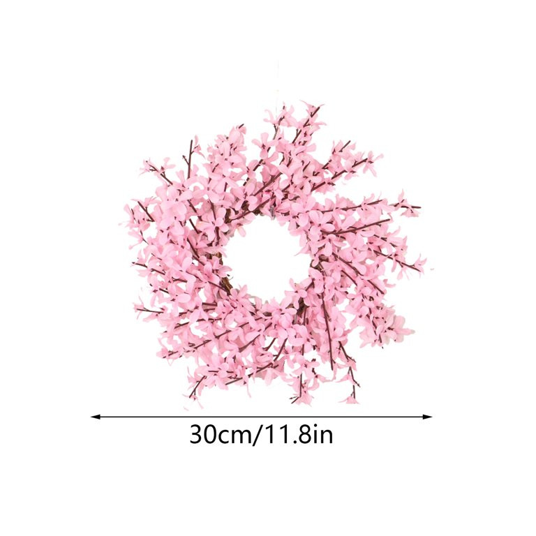 Garhelper Wreath Hangers for Front Door ，New Product Pink Winter Jasmine Garland Wreath Door Ha... | Walmart (US)