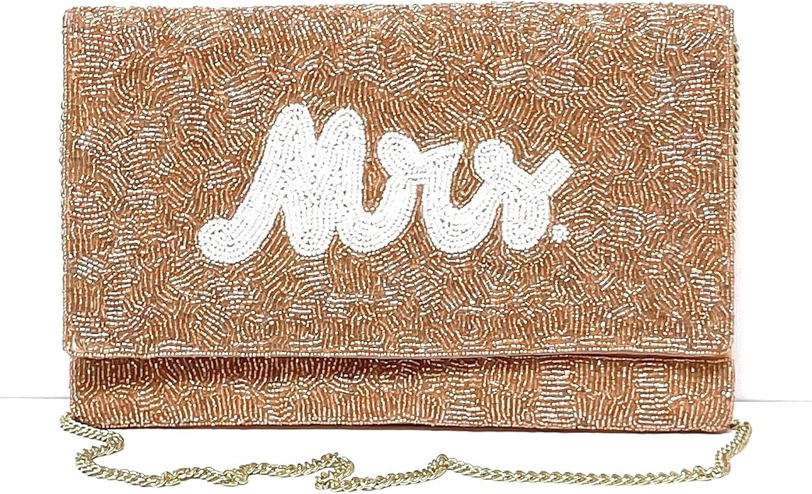 MRS Beaded Clutch Purse, Bridal Wedding Gift, Bridal Gift for Bride, Bride Gifts, Gifts for Bride, W | Amazon (US)