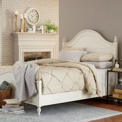 Reeves Standard Bed Birch Lane™ Heritage Size: King, Color: White | Wayfair North America
