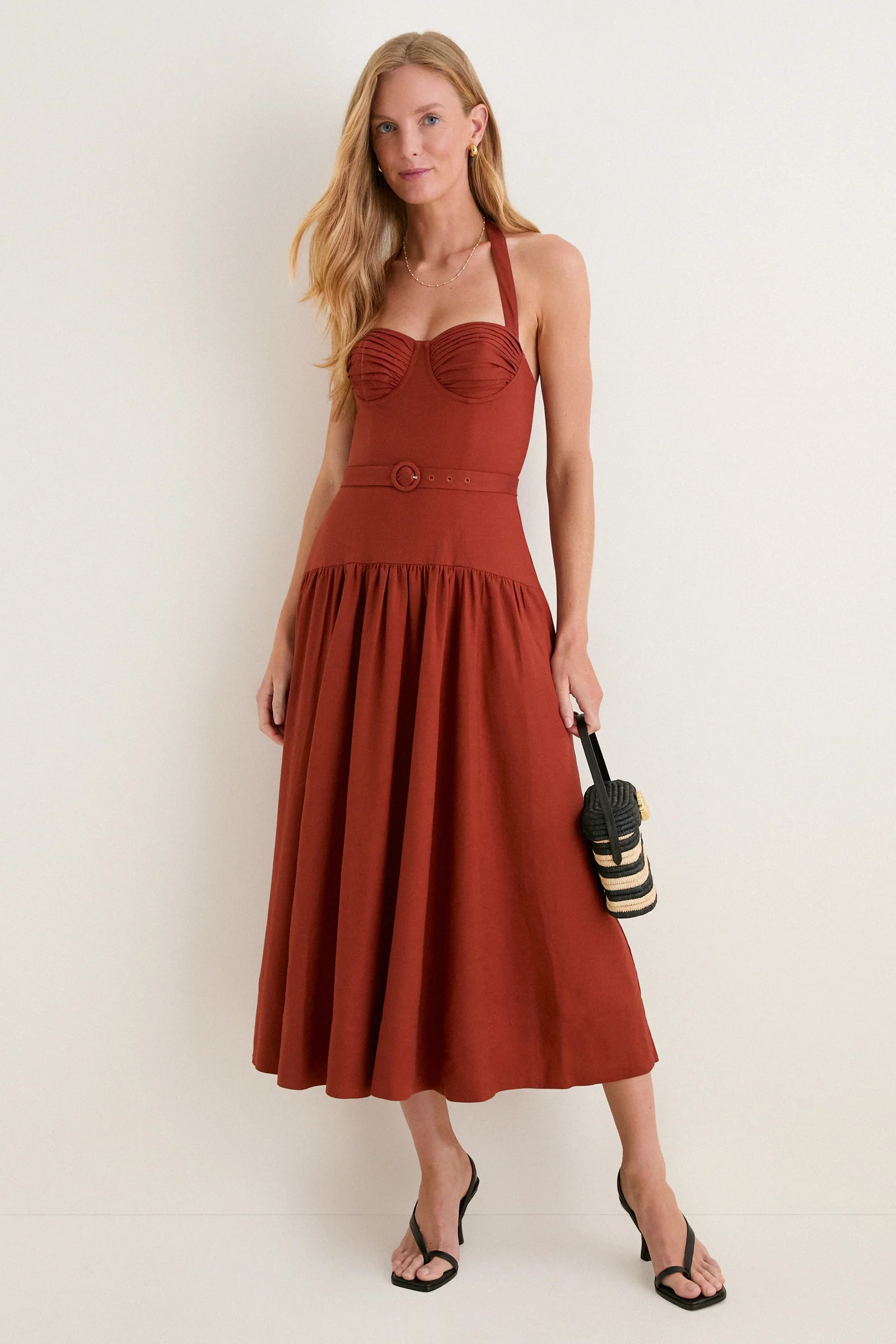 Rust Katinka Midi Dress | Tuckernuck (US)