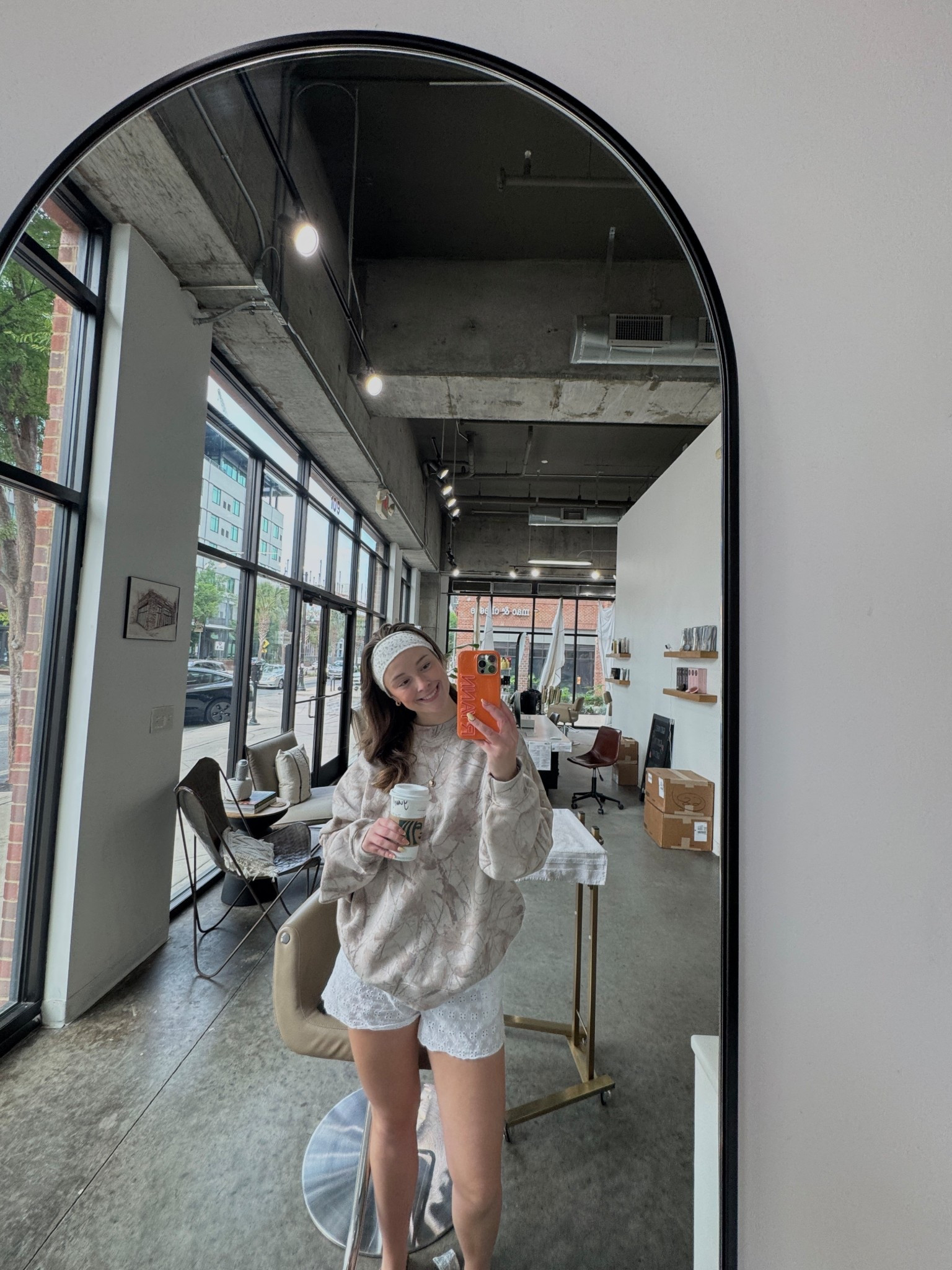 size xl sweatshirt (they don’t sell this exact color anymore but if you click the sweatpants link they have it in a hoodie!)  size s shorts 


#LTKStyleTip #LTKWorkwear #LTKBeauty