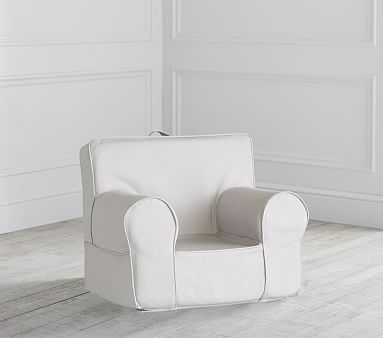 My First Gray Twill Anywhere Chair® | Pottery Barn Kids